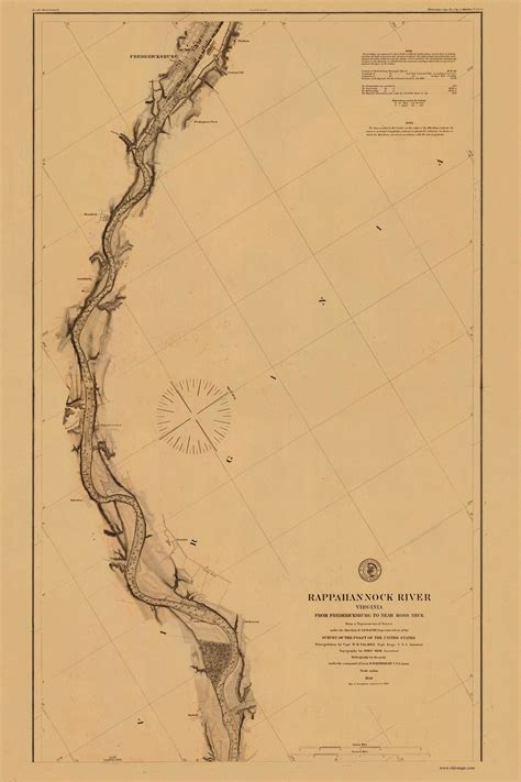 map of the rappahannock river 1