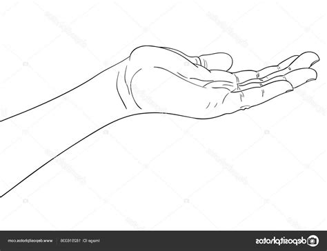 Outstretched Hand Drawing at PaintingValley.com | Explore collection of ...
