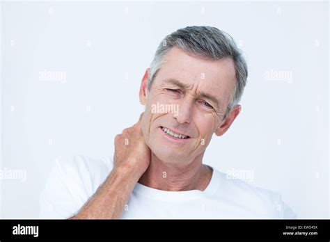 patient  neck ache stock photo alamy