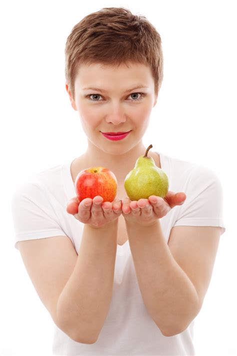 woman  apple  pear  stock photo public domain pictures
