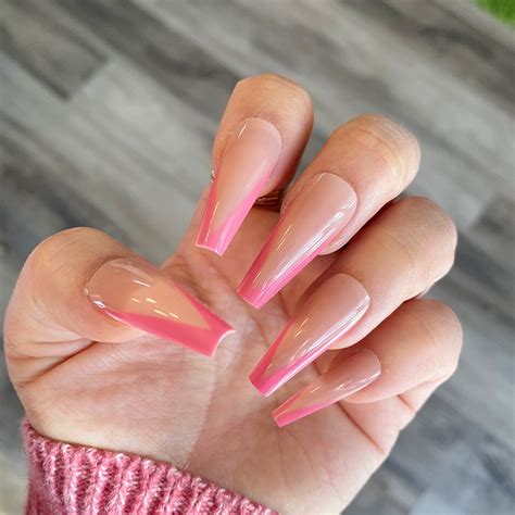 Light Pink French Tip Nails
