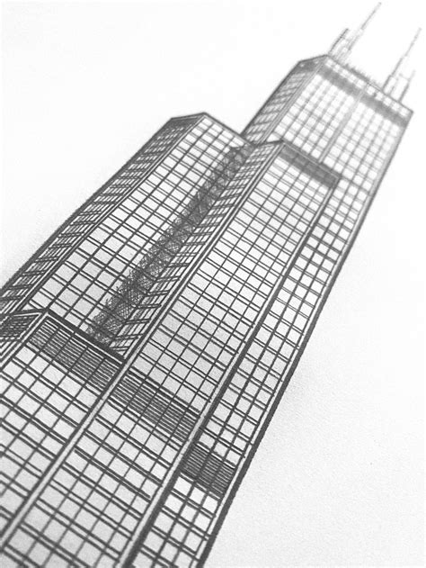 Chicago | Sears Tower | Graphite Print — Graphite Architect