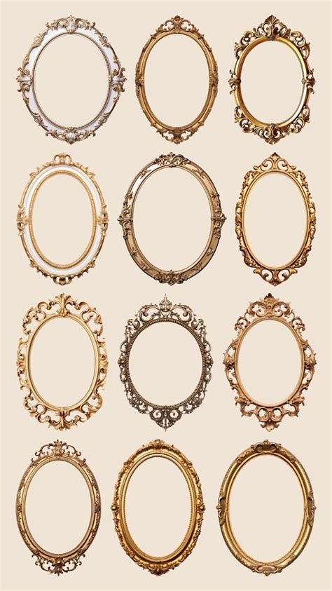 vintage frame collection element set premium editable design rawpixel