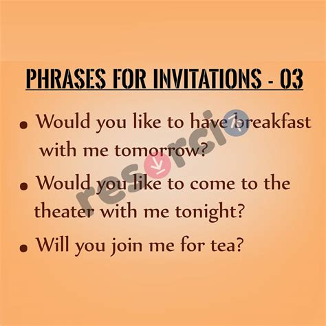 Phrases for Invitations - 02