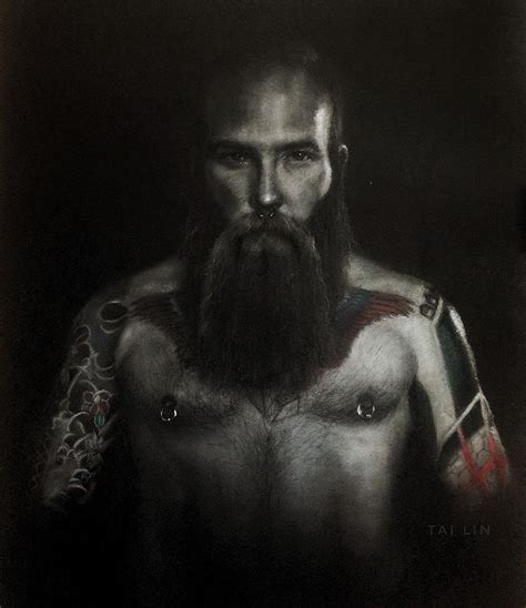 Male nude 12. Nigel Drawing by Tai Lin | Fine Art America