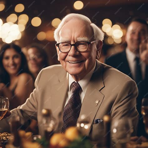 Premium AI Image | Warren Buffett Celebrating Thanks Giving Day Party