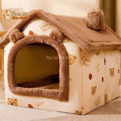 PETITE MAISON EN PELUCHE POUR CHAT – TOITpourCHAT™ – Pour toi Mon chat