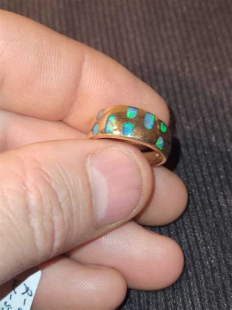 Opal Inlay Ring | Australian Opal Mines