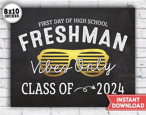 First Day of Freshman year sign 1st day of High School Sign | Etsy 