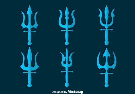 Poseidon Symbol Collection Vector 125873 Vector Art at Vecteezy