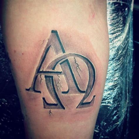 Alpha And Omega Tattoo Chest