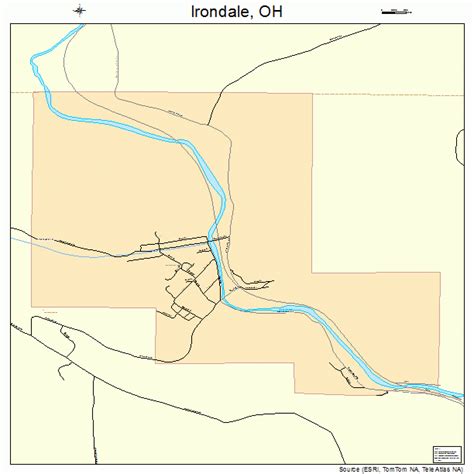 Irondale Ohio Street Map 3937422