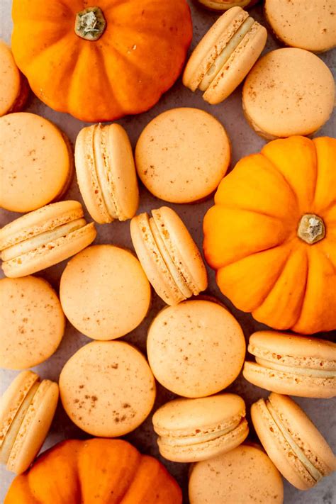 Pumpkin Spice Macarons - Little Vintage Baking
