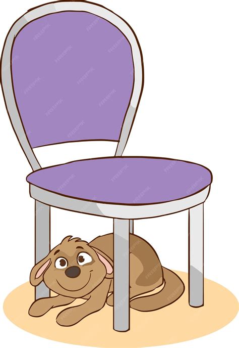 premium vector dog   chair cartoon vector illlustration