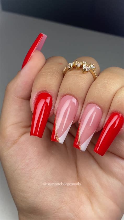 Modelos De Unhas Acrílica - Desenhos De Unhas Acrilicas Vermelhas