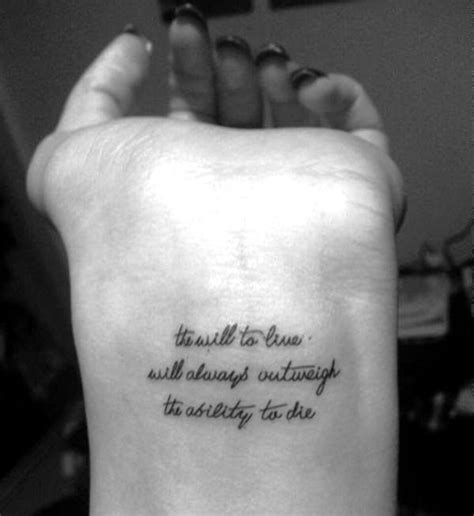 40 Wonderful Quotes Tattoos For Wrist - Wrist Tattoo Designs