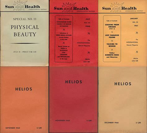 Helios / Sun and Health (Vintage nudist magazines) | smutsville