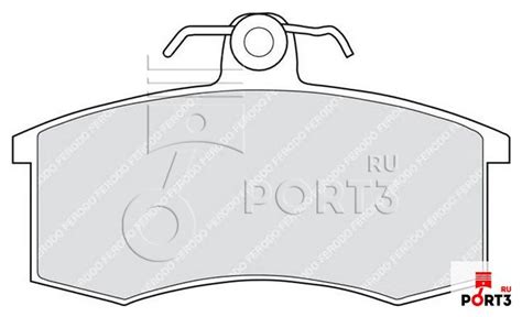 FDB527 Колодки тормозные передние FERODO (Феродо) - описание, фото, аналоги