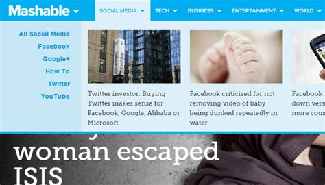 design patterns  mega navigation dropdown menus