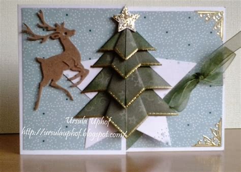 My Crafting Corner: Folded Christmas tree card.