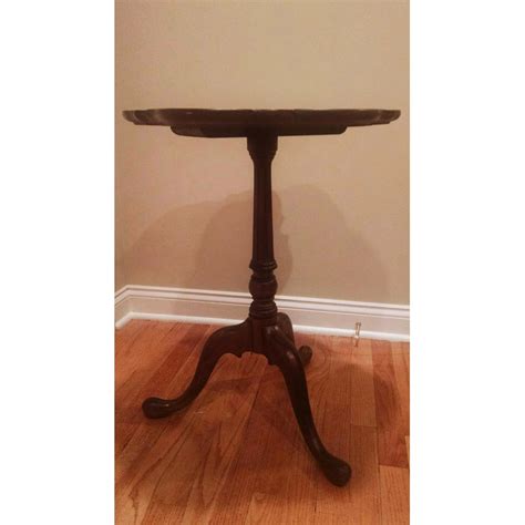 Antique Grand Rapids Hand Carved Side Table - AptDeco