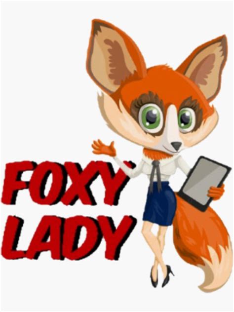 "Foxy lady" Sticker by Wallfower | Redbubble