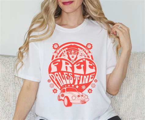Pro Palestine Tee Shirt Free Palestine Tshirt Groovy Retro Palestine Liberation Free Gaza