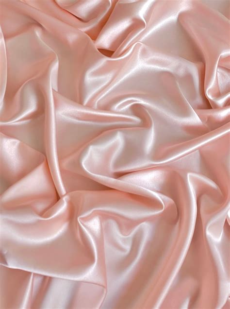 Blush Pink Silky Stretch Satin