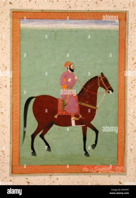 . Mughal School - A Mughal Amir on Horseback, from the Large Clive ...