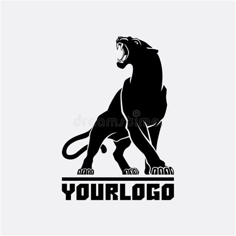 Black panther logo stock vector. Illustration of predator - 177921357