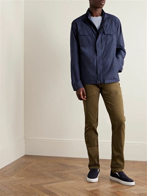 peter millar rambler cotton  recycled nylon blend ripstop jacket
