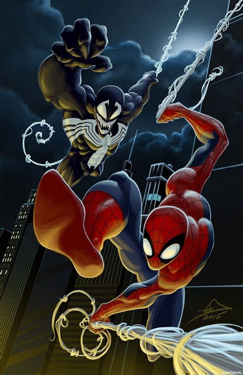 #Spider-Man, #Venom, #pictures, #Человек-паук, #Веном, #картинки https ...