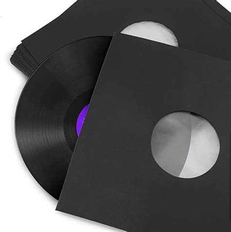 premium black paper poly lined vinyl lp  record anti static