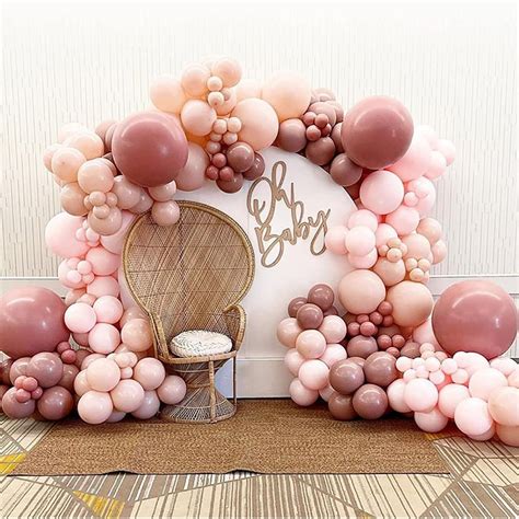 Blush Dusty Pink Balloon Garland Double Stuffed Baby Pink Balloon Latex ...