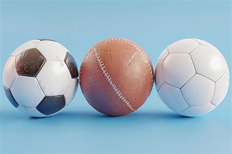 premium photo realistic sports balls