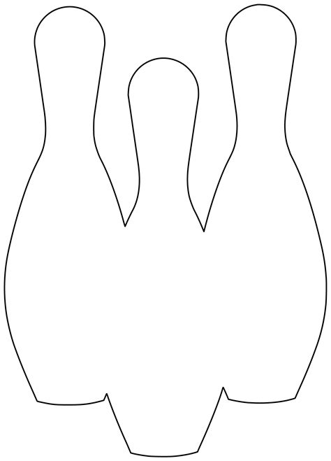 Shape of Bowling Pin | Free Printable Papercraft Templates