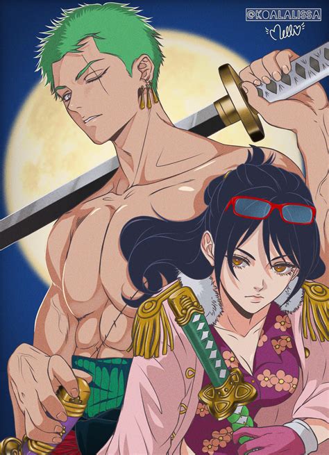 One Piece Tashigi And Zoro