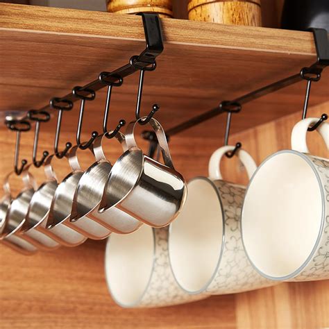 Amazon.com: XILAOTOU Mug Rack Under Cabinet - Coffee Cup Holder, Each