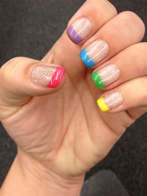 21+ Multi Color French Tip Nails For You - CLUBCOLOR VGW