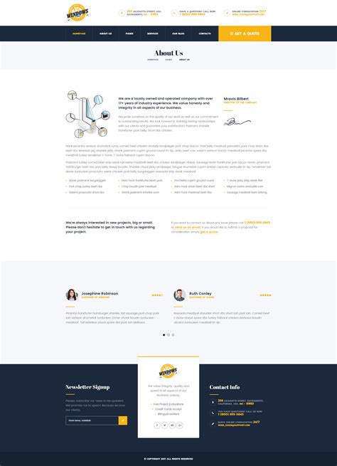 Windows&Doors - Manufacturing PSD Template by mwtemplates | ThemeForest