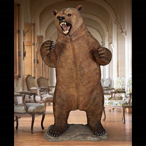 Gigantic Growling Grizzly Bear Statue - 7 Foot Tall! | The Green Head