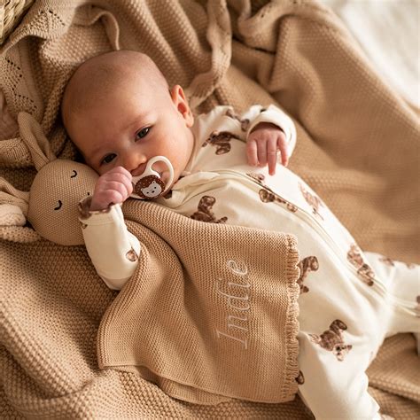 Organic Sleepsuit - Bear Pattern - Neutrum Bear