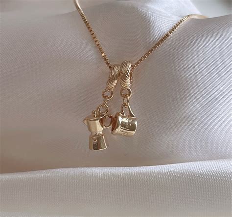 Coffee Cup Necklace, Coffee Maker Necklace, Coffee Necklace, Birthday