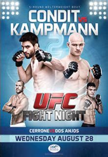 ufc fight night condit  kampmann  wikipedia