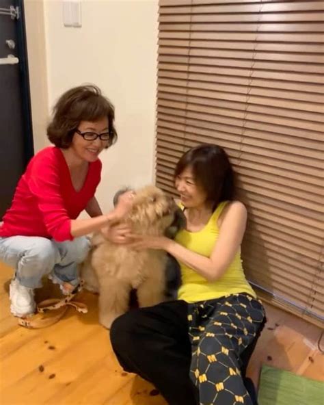 樫木裕実さんのインスタグラム写真 - (樫木裕実Instagram)「浅田美代子さんが忙しくて 全然スタジオに来れないから cooや与作に会え ...