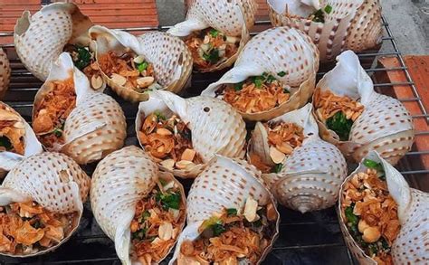 Thưởng thức vị thơm ngon, lạ miệng của món ốc giấy nướng mỡ hành