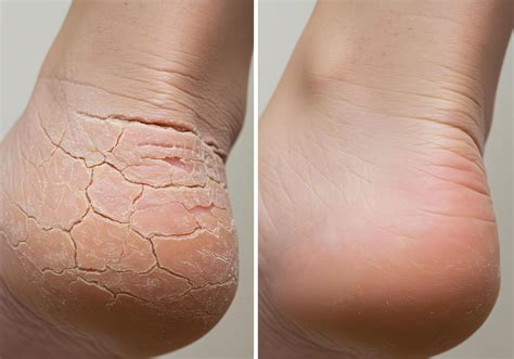 heel treatment comparison     stock photo  vecteezy