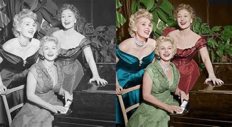 Gabor Sisters (Zsa Zsa, Eva, Magda) - Ciro's nightclub in West