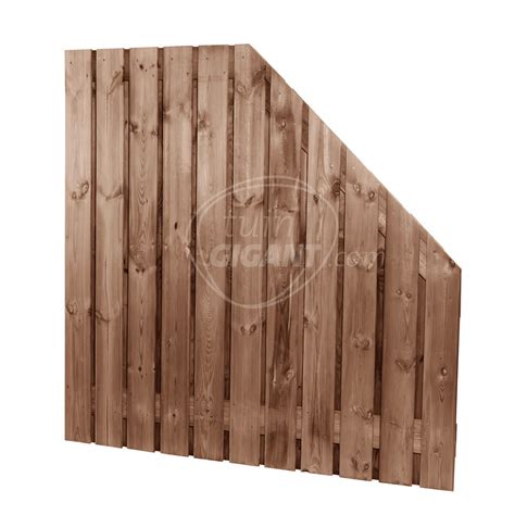 schuin schuttingscherm  planks nobifix tuingigantcom