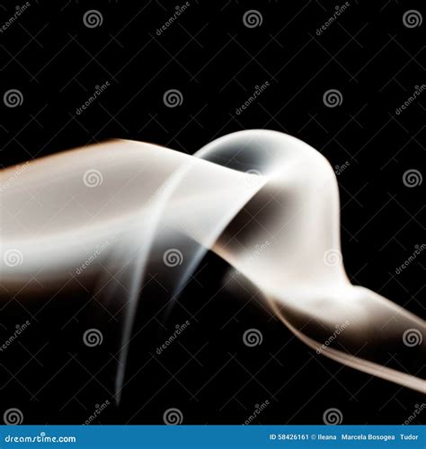 Abstract Composition with Smoke Stock Image - Image of design, delicate ...